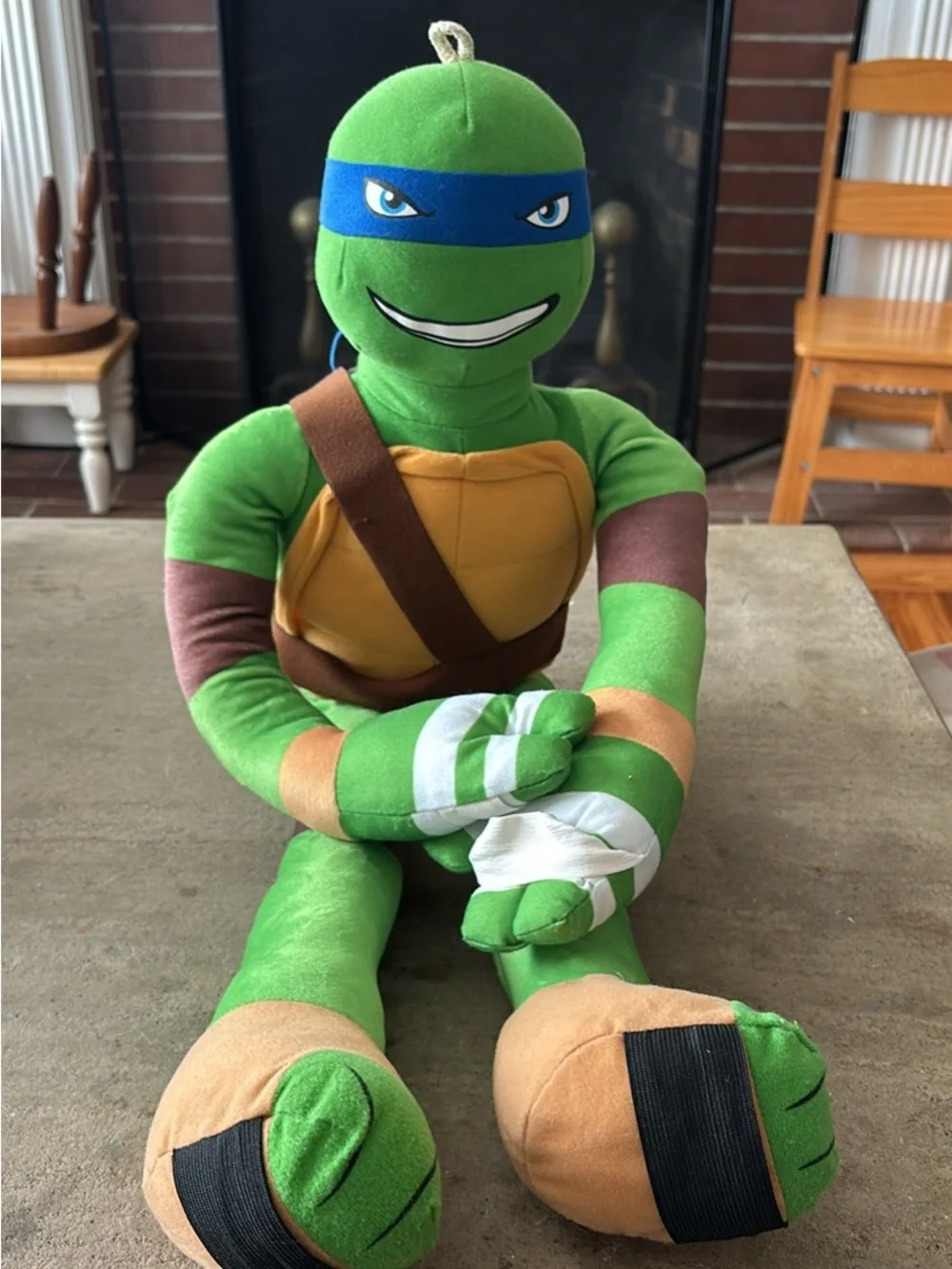 TMNT Teenage Mutant Ninja Turtle Leonardo 28” Nickelodeon Stretchkins Plush 2014